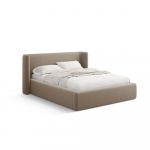 Helepruun polsterdatud kaheinimesevoodi, koos panipaiga ja restiga 140x200 cm Jason &ndash; Windsor & Co Sofas