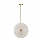 Kuldne laelamp klaasist varjuga 18x35 cm Glass - Mauro Ferretti