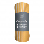 Kollane voodikate 240x260 cm Adele - douceur d'int&eacute;rieur