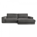 Antratsiitne sametist nurgadiivan (parem nurk) Sierra - Bobochic Paris