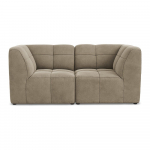 Pruun sametist diivan 180 cm Aloha - Makamii