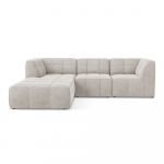 Beež sametist nurgadiivan (vasak nurk) Aloha - Makamii