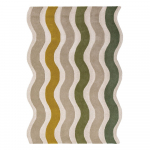 Roheline/naturaalne k&auml;sitsi kootud villane vaip 200x290 cm Cascade Wool - Flair Rugs