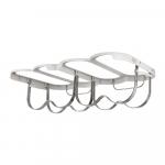 Seinale kinnitatav metallist veiniriiul h&otilde;bedases v&auml;rvitoonis, pudelite arv 4, 38,5x2x25 cm Cradle - Joseph Joseph