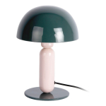 Tumeroheline/heleroosa metallist laualamp (k&otilde;rgus 30 cm) Firenze round - Leitmotiv