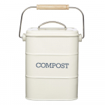 Valge konteiner kompostitavate j&auml;&auml;tmete jaoks 3 l Living Nostalgia - Kitchen Craft