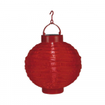 Punane p&auml;ikesepaneeliga LED-latern, &oslash; 30 cm - Star Trading