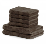 2 tumepruuni r&auml;tiku ja 4 r&auml;tiku komplekt Pruunid r&auml;tikud Bamby - DecoKing