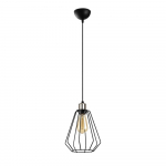 Mustast metallist rippvalgusti Opviq lights Mando - Opviq lights