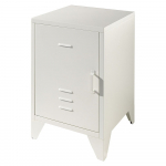 Valge metallist &ouml;&ouml;kapp Bronxx - Vipack