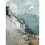 K&auml;sitsi maalitud elementidega maal 60x80 cm Downhill - Malerifabrikken