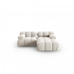 Beež sametist modulaarne nurgadiivan (parem nurk) Bellis - Micadoni Home