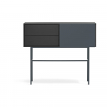 Must-antratsiitne konsoollaud 35x110 cm Nube - Teulat