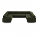 Roheline U-kujuline diivan Bali - Cosmopolitan Design