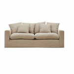 Beež linane diivan 240 cm Nora - Kave Home