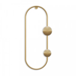 Kuldne metallist seinanagi Dama - Kalune Design