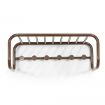 Tumepruun metallist seinanagi koos riiuliga Retro - Spinder Design