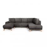 Hall kordvillane nurgadiivan (paremas nurgas/U-kujuline) Tori - Bonami Selection