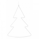 Valge rippuv LED j&otilde;ulukaunistus Liva - Sirius