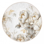 Helehall-beež pestav &uuml;mmargune vaip &oslash; 100 cm Soft and Gentle - Mila Home