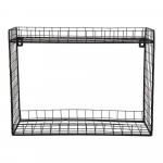 Mustast terasest riiul 40 cm Reja - PT LIVING