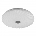 Valge dimmerdatav LED laevalgusti koos puldiga 38,5x38,5 cm Calipso - Candellux Lighting