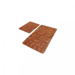 Pruunid sametist vannitoamatid 2tk komplektis 60x100 cm - Mila Home