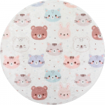 Elevandiluu v&auml;rvi pestav laste vaip &oslash;100 cm Cute Animals - Vitaus