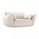 Beež sametist tugitool Vanda - Mazzini Sofas