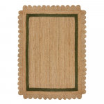 Tumeroheline k&auml;sitsi kootud džuudist vaip 160x230 cm Grace Green - Flair Rugs