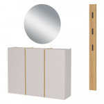 Kreem esikukomplekt 168x200x37 cm Libbiano - Germania