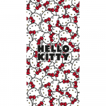 Punane/valge puuvillane laste saunalina 70x140 cm Hello Kitty &ndash; Jerry Fabrics