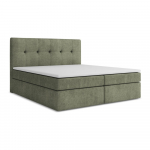 Roheline boxspring voodi panipaigaga 180x200 cm Palta &ndash; Makamii