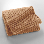 Pruun mikroflanell pleed 125x150 cm Mini Frosty - douceur d'int&eacute;rieur