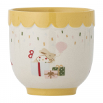 Kollane/kreem kivikeraamikast laste kruus 150 ml Celebrate - Bloomingville Mini