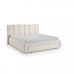 Beež polsterdatud kaheinimesevoodi ilma liistudest raamita 180x200 cm Canyon - Meise M&ouml;bel