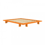 Oranž m&auml;nnipuidust kaheinimesevoodi koos voodip&otilde;hjaga, ilma peatsita 180x200 cm Japan - Karup Design