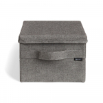 Hall tekstiilist hoiukast koos kaanega 27x36x19 cm Soft Storage Small - Bigso
