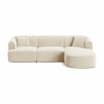 Beež sametist nurgadiivan (parem nurk) Campi - Cosmopolitan Design