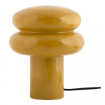 Ookerkollane klaasist laualamp (k&otilde;rgus 24 cm) Incesante - Leitmotiv