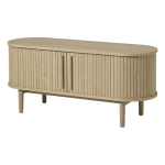 Heleda naturaalse tammepuust televiisorilaud 140x56x40 cm Meta - Unique Furniture
