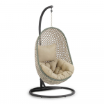 Roheline/naturaalne polsterdatud ripp-aiatool Cira - Kave Home