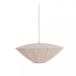 Kreemikas ripplamp kangast varjuga Satilla - Light & Living
