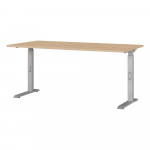 Reguleeritav t&ouml;&ouml;laud tammepuust dekooriga pealispinnaga 80x160 cm Downey - Germania