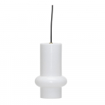 Valge klaasist ripplamp &oslash; 15 cm Pilule - H&uuml;bsch