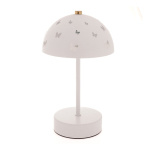 Valge metallist laste laualamp Butterfly &ndash; Dakls
