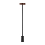 Must/tume naturaalsest metallist LED-p&otilde;randalamp (k&otilde;rgus 135 cm) Thea - Nova Luce