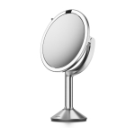 Kosmeetiline peegel valgustuse/suurendusega (5x/10x suurendus) &oslash; 20 cm Trio - simplehuman