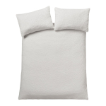 Kreemikas kaheinimese voodipesu 200x200 cm Textured Wave Faux Fur - Catherine Lansfield