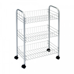 Mobiilne statiiv 3 riiuliga Lugano - Metaltex